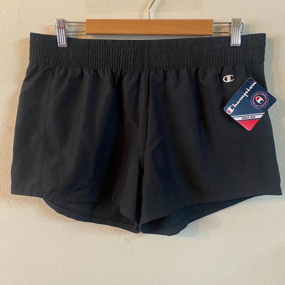 CHAMPION LARGE BLACK SHORTS - Picture 1 of 4